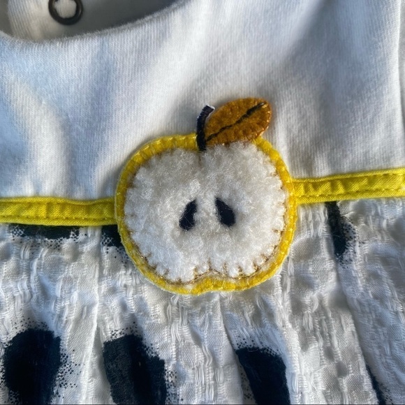 Catimini French Design Polka Dot Apple Dress Long Sleeve 18 Months Euro 80 GUC - Picture 6 of 8